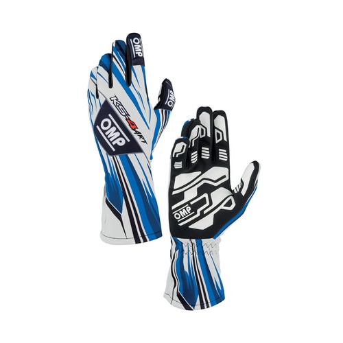 Guanti karting bianco blu - karting,