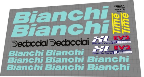 Set decalcomanie bianchi - bianchi, xl